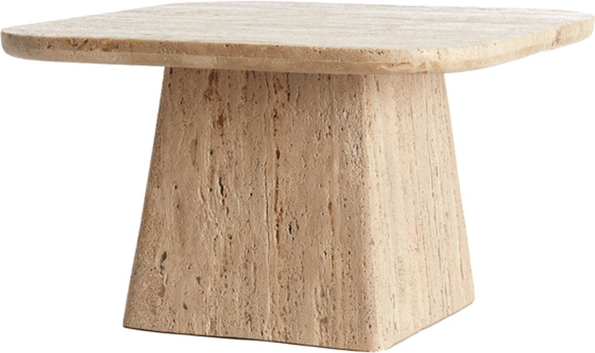 Salontafel Kepami - Travertin - 60 x 60cm - Zand