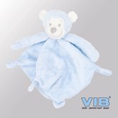 VIB® - Knuffeldoekje Aap - Blauw - Babykleertjes - Baby cadeau