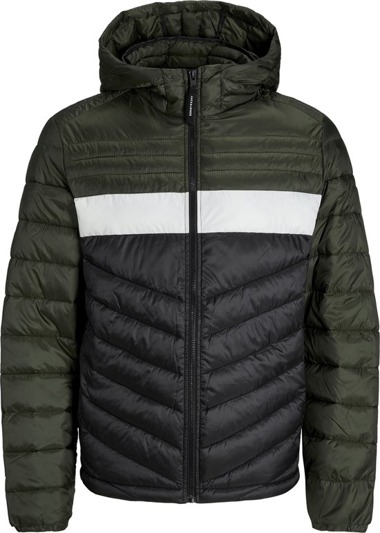 JACK&JONES JJEHERO PUFFER HOOD NOOS Heren Jas - Maat L