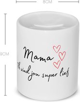 Akyol - mama ik vind jou super lief Spaarpot - Moeder - de liefste mama - moeder cadeautjes - moederdag - verjaardag - geschenk - kado - 350 ML inhoud
