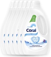 Coral Lessive Liquide - Blanc Optimal 26 lavages - Pack économique 6 unités