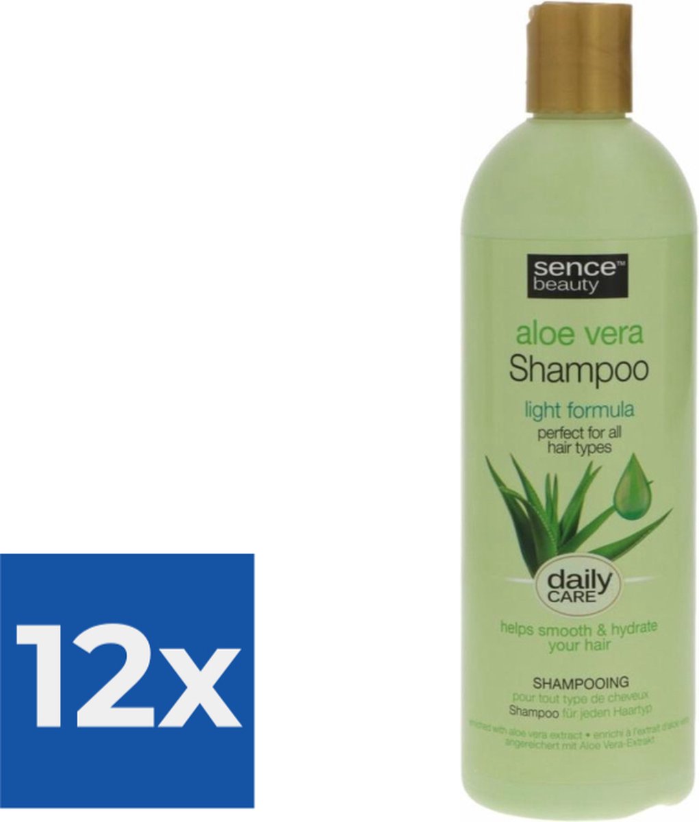 Sence Aloë Vera Shampoo 400 ml - Voordeelverpakking 12 stuks
