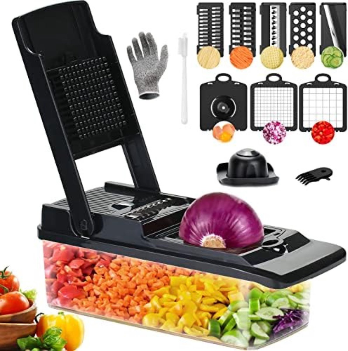 Groentesnijder Multifunctioneel - Groentesnijder Handmatig - Groentehakker