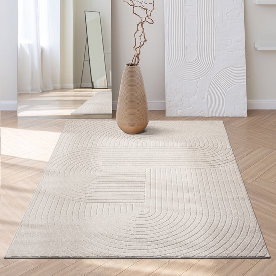 Hoogwaardig vloerkleed voor de woonkamer, slaapkamer - Boho 160x230 cm - Santo Plus by the carpet