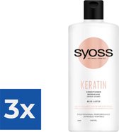 Syoss Keratin Conditioner 440 ml - Pack économique 3 pièces