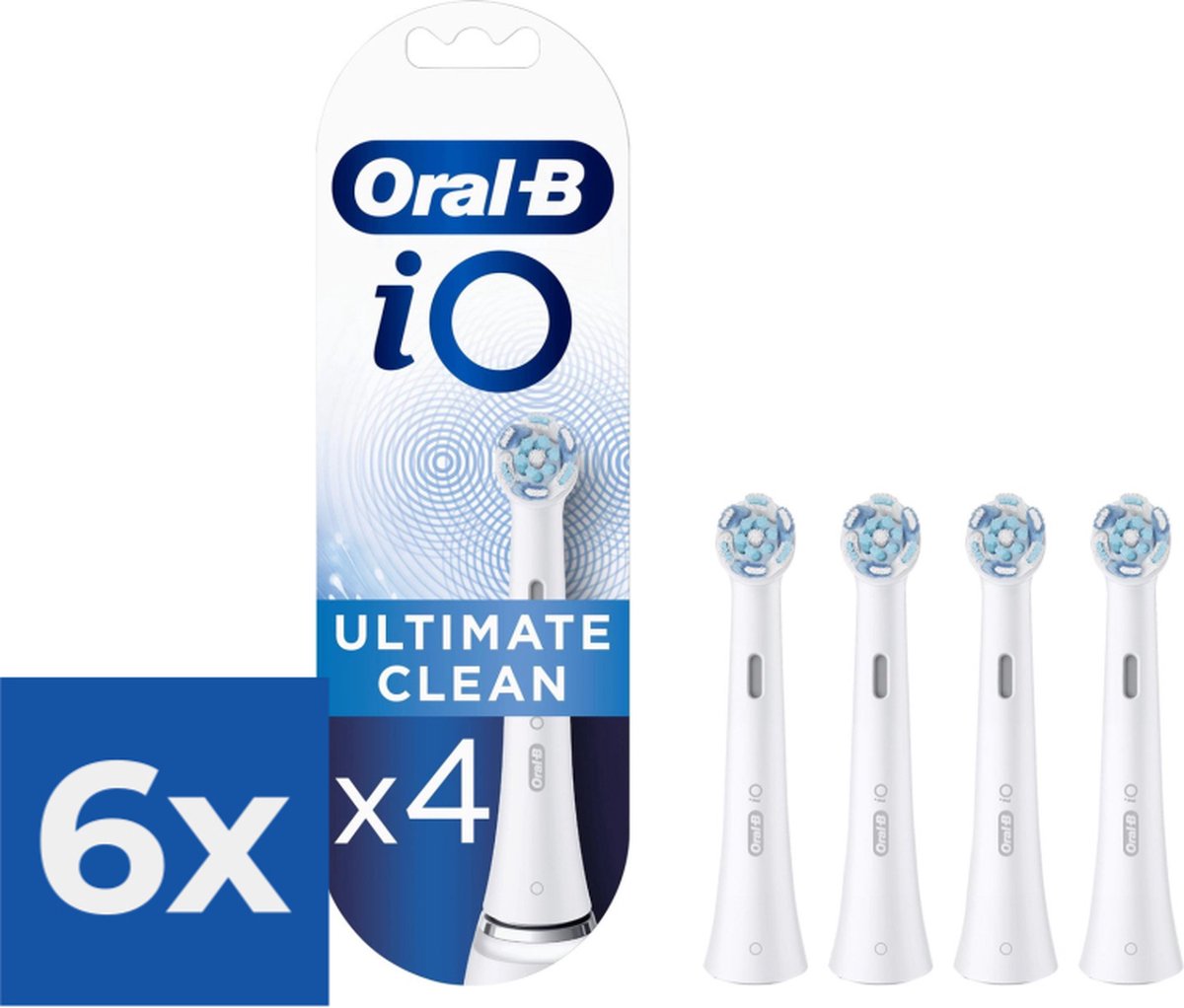 Oral-B iO Ultimate Clean - Opzetborstels - 4 Stuks - Voordeelverpakking 6 stuks