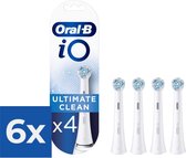 Oral-B iO Ultimate Clean - Têtes de brosse - 4 pièces - Pack économique 6 pièces