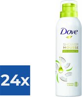Dove Coconut Oil - 200 ml - Shower Foam - Voordeelverpakking 24 stuks