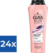 Gliss Kur Split End Shampoo 250 ml - Voordeelverpakking 24 stuks