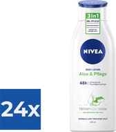 Nivea Bodylotion - Aloe & Care 400 ml - Voordeelverpakking 24 stuks