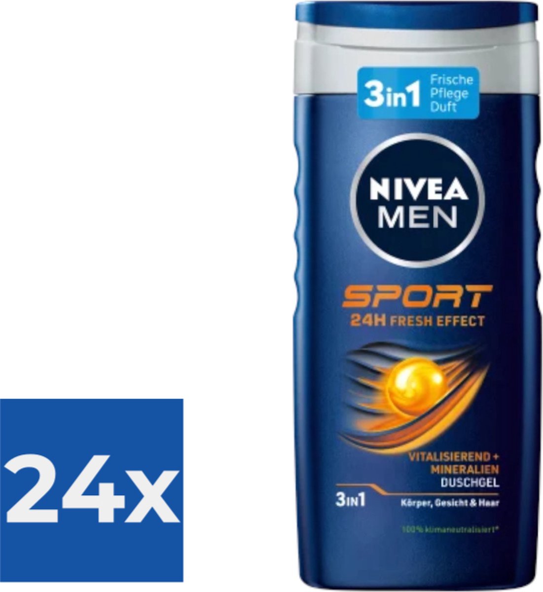Goedkoopste NIVEA Men Sport Douchegel - 250ml - Voordeelverpakking 24 stuks