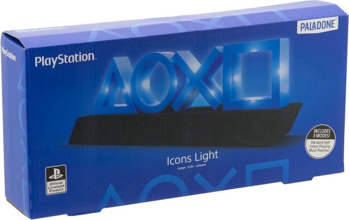 Paladone PlayStation Lampe Icône Héritage à 3 modes d'éclairage