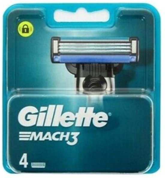 Gillette MACH3 Scheermesjes 4 Scheermesjes Passen op alle MACH3 Handvatten bol