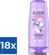 L’Oréal Paris Elvive Conditioner Hydra Hyaluronic Hydraterend - 200 ml - Voordeelverpakking 18 stuks