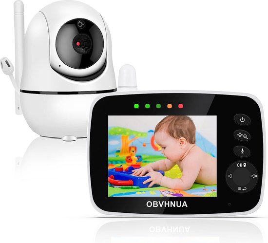 Babyfoon avec caméra - Babyfoon sans fil - vidéosurveillance avec écran 3,5  pouces 