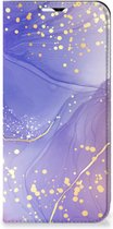 Bookcase geschikt voor Samsung Galaxy A23 Watercolor Paars