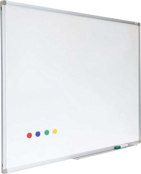 IVOL Tableau Blanc Premium 90 x 120 cm - Émail - Magnétique - Tableau  magnétique 