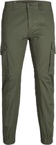 JACK&JONES JPSTPAUL JJFLAKE CARGO OLIVE NIGHT NOOS Heren Broek - Maat W36 X L32