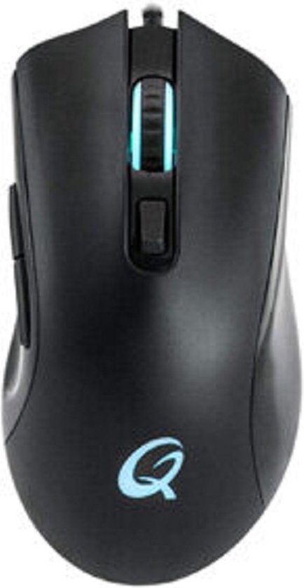 QPAD - DX-120 - 12.000 dpi FPS Gaming Muis met 6 knoppen, RGB multi-effect LED-verlichting, rechtshandig gebruik, lichtgewicht ontwerp