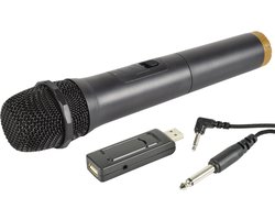 QTX U-MIC draadloze UHF-microfoon 863,2 MHz met USB-ontvanger vergunningsvrij