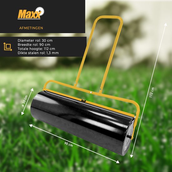 MaxxGarden Gazonrol - Gazonwals - Tuinwals - Graswals - 90cm — afbeelding 4