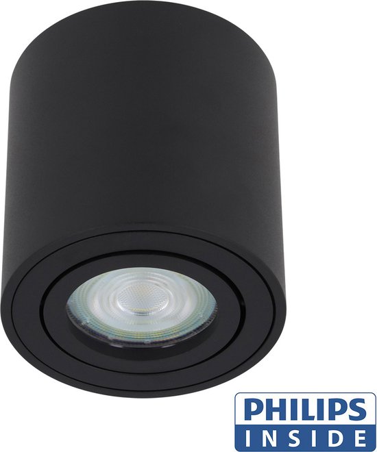 Led opbouwspot kantelbaar dimbaar 230 volt 5 watt 750 lumen wit 3000k