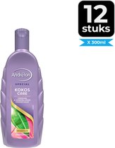 Andrélon Shampoo Kokos Care 300 ml - Voordeelverpakking 12 stuks
