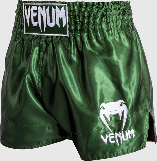 Shorts Venum Classic Muay Thai Kaki Wit Taille S