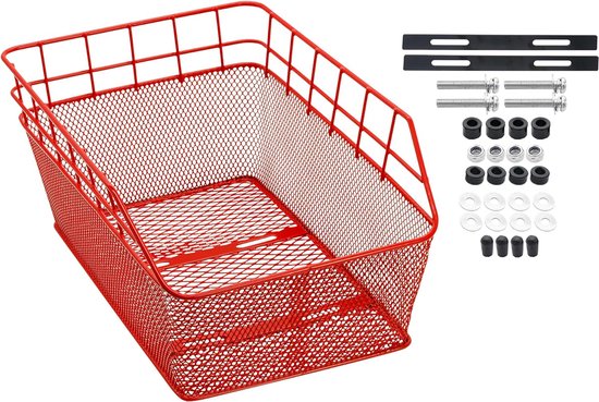 S: L 52 x B 38 x H 39 cm - Aumüller Fietsmand met Beschermende Tralies | De Kattensite Webshop