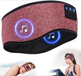 Masque de sommeil Bluetooth - Écouteurs de sommeil - Bandeau Bluetooth - Bande de couchage - Rose
