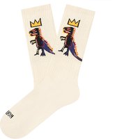 Jimmy Lion athletic sokken basquiat pez dispenser beige (Basquiat) - 36-40