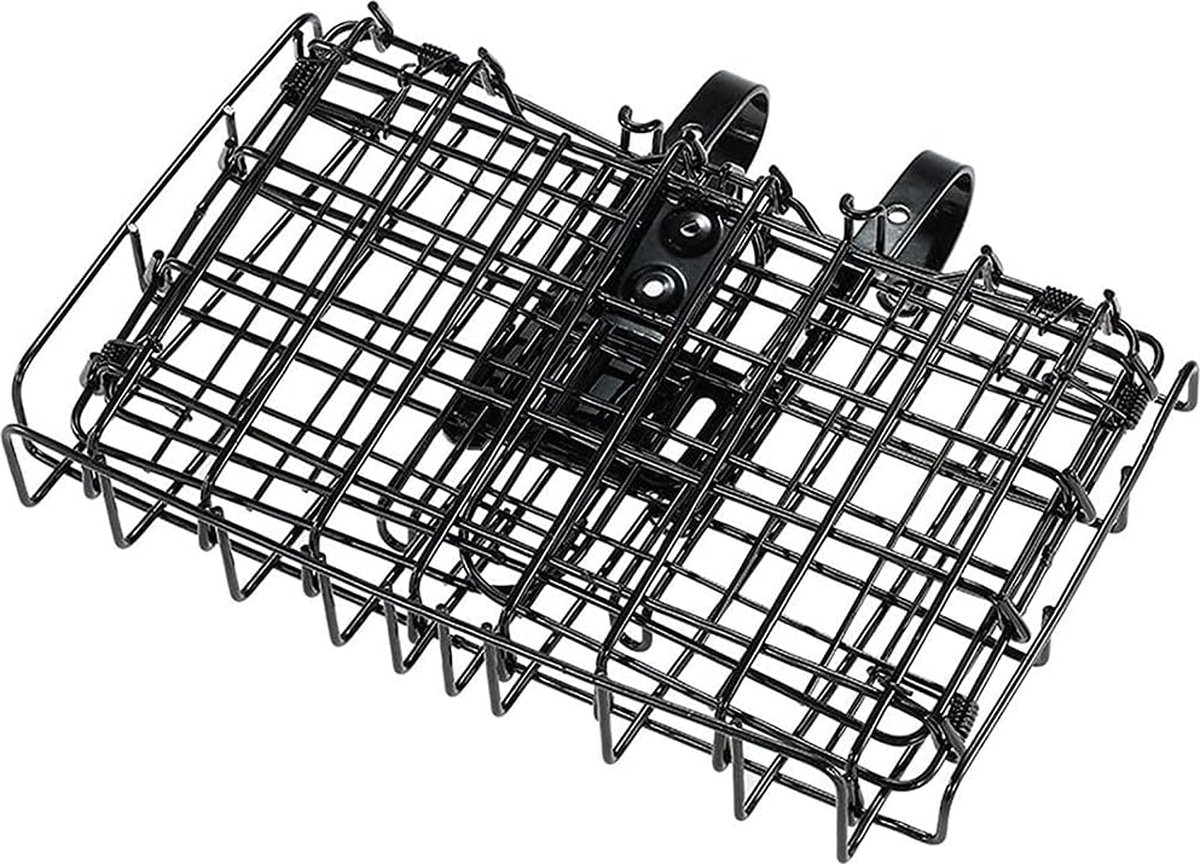 Panier Vélo Pliable 34x19,5x22,5 Cm – Acier, Capacité 30 Kg, Sac Intérieur Amovible, Avant Ou Arrière