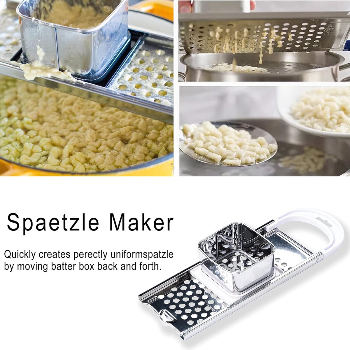 WMF Spätzle di Professionale, Acciaio Inossidabile, Argento, 20 x 20 x 30 cm | Leroy Merlin