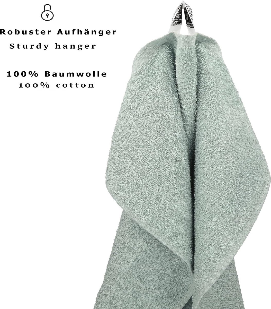 Badhanddoek groot XXL Berlin afmetingen 100 x 200 cm badhanddoeken saunahanddoek 100% katoen jade