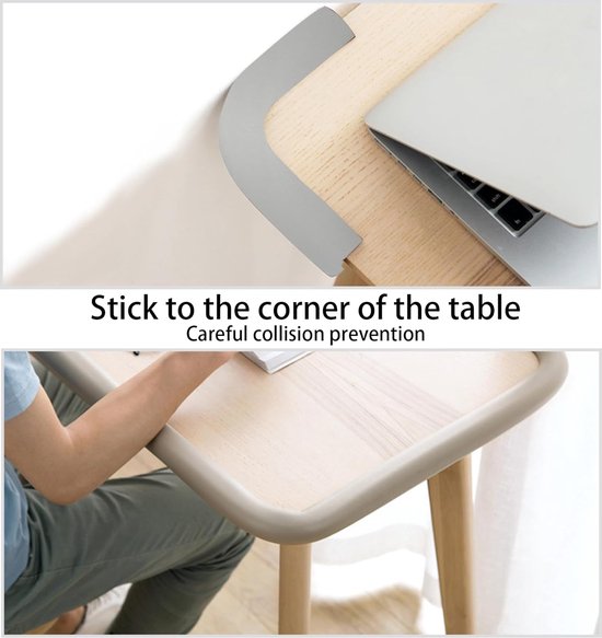 16 stuks hoekbeschermers voor baby's, rubber, kinderbescherming voor tafel, zelfklevend, stootbescherming voor baby's en kinderen, zwart