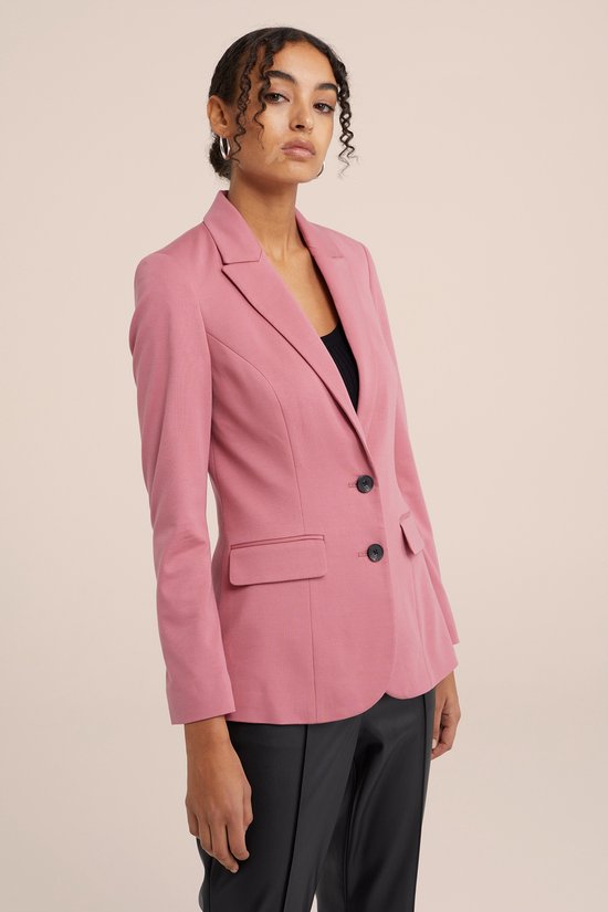 WE Fashion Dames getailleerde jersey-stretch blazer