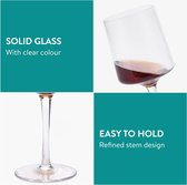 Hoog Witte Wijnglazen | Kristalglas | Perfect voor Thuis, Restaurants en Feesten | Vaatwasser Veilig, 4pcs