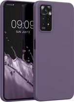 kwmobile telefoonhoesje geschikt voor Xiaomi Redmi Note 11 Pro / 11 Pro (5G) / 12 Pro (4G) - Hoesje met siliconen coating - Smartphone case in Bleke iris