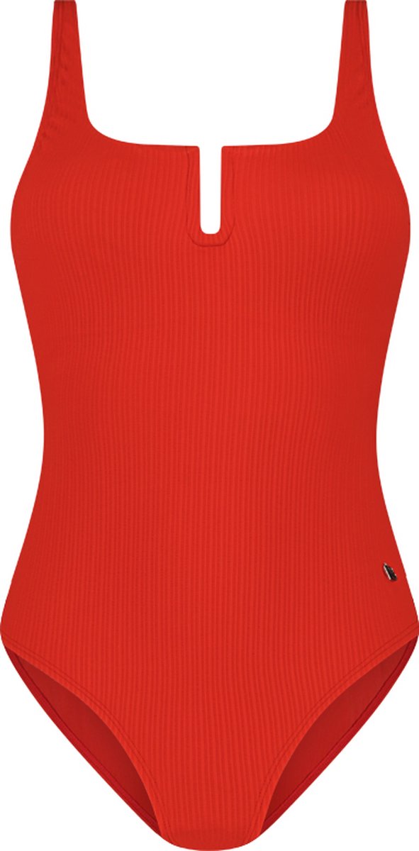 Beachlife Fiery Red square badpak Rood