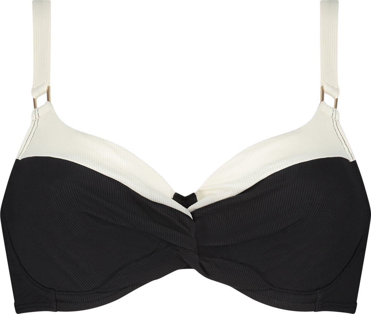 Beachlife Vanilla & Black shaping bikinitop