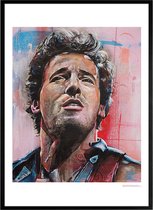 Bruce Springsteen 01 print 51x71 cm *ingelijst & gesigneerd