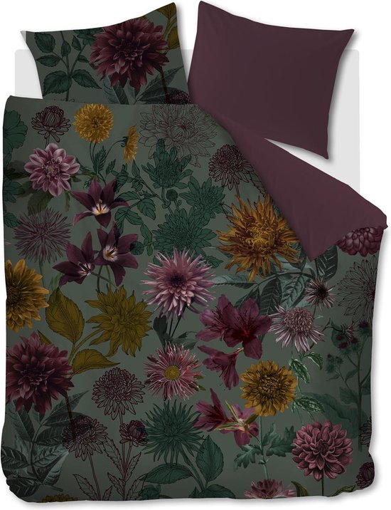 Beddinghouse Dahlias dekbedovertrek - Tweepersoons - 200x200/220 - Multi