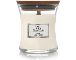 foto van WoodWick Geurkaars Mini Linen 85 gr