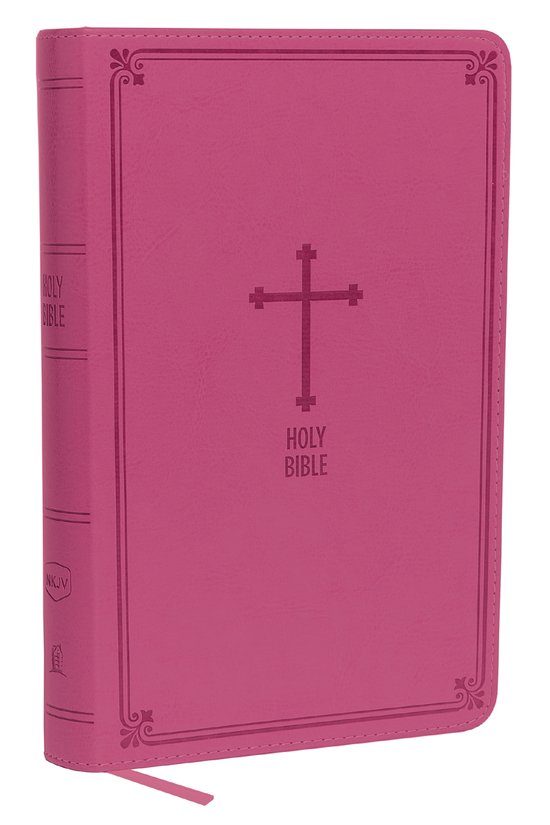 NKJV, Deluxe Gift Bible, Leathersoft, Pink, Red Letter Editi ... - cover