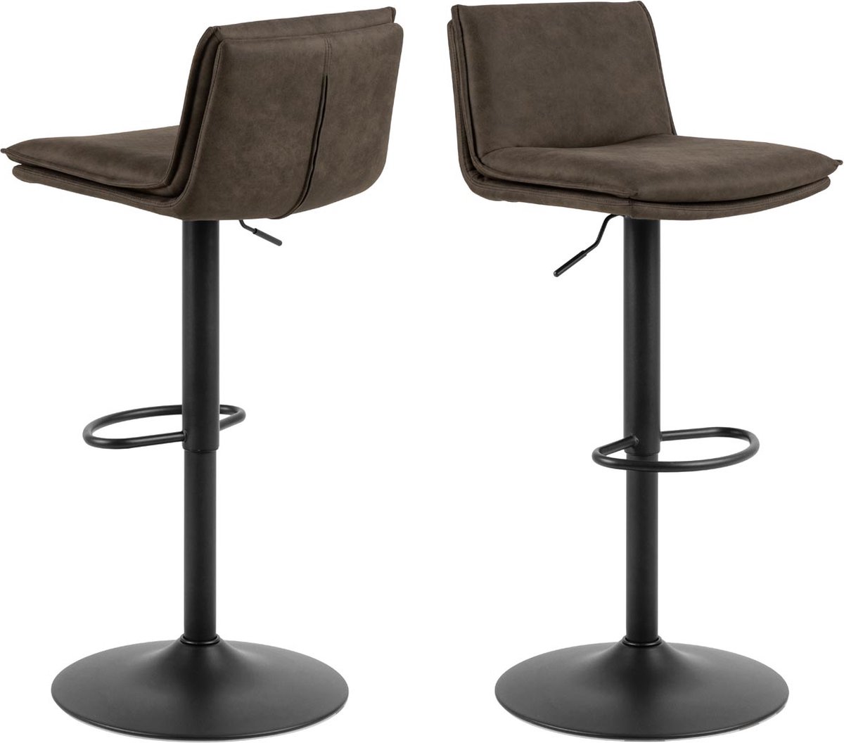 Barkruk Tregoss Antraciet - Giga Living