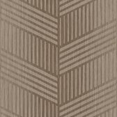 Behang met chevron strepenprint - Behang - Wandbekleding - Wallpaper - Vliesbehang - Textum - 0,53 x 10,05 M.
