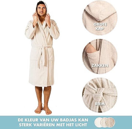 peignoir - Katoen - Doux et moelleux \bathrobe -XL