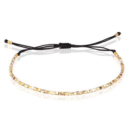 Bracelet à Perles fines de Memphis - Marron clair