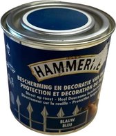 Hammerite Hooglans Metaal Lak Blauw 0.25L