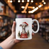 Mok Italiaanse Greyhound Beker cadeau voor haar of hem, kerst, verjaardag, honden liefhebber, zus, broer, vriendin, vriend, collega, moeder, vader, hond